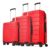 Aristocrat Chroma Set of 3 Hard Luggage (55+65+75cm) | Cabin, Medium and Large Check-in Luggage | Robust Construction with Strong Wheels, Rust-free trolley, Secured Zip and Combination Lock | Purple – Offer World