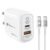 UltraProlink 125W USB C and USB-A PD- PPS Fast Charger | Type C Adapter | 80W USB-A and 45W USB-C Port | Compatible for Samsung, iPhone 15/16, Nothing, Motorola |1m USB C-C Cable|UM1134C |Boost 125 – Offer World