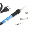 NEWACALOX 220V/110V 60W Electrical Soldering Iron Rework Welding Gun Tool Adjustable Temperature Soldering Station Solder Tip
