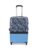 ZOUK Himachal Chevron Blue Raahi Trolley/Luggage/Suitcase Bag for Travel | Polycarbonate Hard Case | Printed Patterned Graphic Design | 360° Rotating 4 Spinner Wheel | Multicolor | Medium 57 cm – Offer World