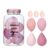 THR3E STROKES Makeup Sponge Set Beauty Blender with Egg Case, Soft Sponge For Liquid Foundation, Creams, and Powders, Latex Free Wet and Dry Makeup ( 4 Big + 3 Mini-7 Pcs set) (MULTICOLOUR,ASSORTED COLOUR) With Plastic Jar – Offer World