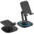 Portronics Mobot III 360° Rotatable & Foldable Mobile Phone Holder With Stable Metallic base,Adjustable Height, Anti Skid Pad,Tabletop Mobile Phone Stand for all Smartphones,tablets,Kindle,ipad(Black) – Offer World