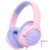 iClever Kids Headphones with Cord, 85dBA Safe Volume Wired Headphones for Kids, Stereo Sound Foldable Adjustable, 3.5mm Jack, Over Ear Kids Headphones for School/Boys/Girls/iPad/Tablet/Travel, Pink – Offer World