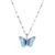 Salty Vibrant Blue Winged Butterfly Beauty Pendant Necklace for Women & Girls | Neck Chain | Locket | Fancy & Stylish | Modern Design | Birthday & Special Occassion Gift | Aesthetic Jewellery | Accessories for Everyday Wear – Offer World