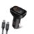 boAt Dual Port Qc-Pd 24W Fast Car Charger with 24W Fast Pd Charging & 18W Qc Charging Compatible with All Smartphones, Tablets & Laptops (Free Type C to Type C Cable), Black – Offer World