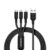 Kratos Unbreakable 1.2 Mtr Nylon Braided 3 in 1 Charging Cable with Type C, Lightning, Micro USB Port, Charging Cable compatible for iPhone,Samsung,OnePlus,Mi,Oppo,Vivo & Other Smartphones & Tablets – Offer World