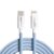 amazon basics Nylon Braided USB-C to Lightning Cable Cord, MFi Certified Charger for Apple iPhone 14, 13, 12,11, X, 8, 7, 6, 5, iPad Air, Pro, Mini, iPad | Sierra Blue, 1 meter – Offer World