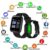 SAIELLIN- Fitness Tracker Smart Watch for Android iOS Phones, IP68 Waterproof Fitness Watch Step Tracker Heart Rate Monitor Calorie Counter Pedometer Smartwatch for Men Women(Black) – Offer World