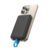 URBN 10000 mAh MagLink Magnetic Power Bank with Built-in USB-C Cable| 22.5W Super Fast Charging |Strong Magnetic Hold | Type C Input/Output | Pass Through Charging (Black) – Offer World