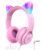 iClever Kids Headphones for Girls Gift Over Ear Headphones, Wired Cat Ear Led Light Up Children Headphones,94dB Volume Limited Foldable Earphones for Kids School, Travel, Music – Offer World