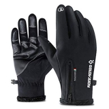 Outdoor Waterproof Windproof Men’s Gloves for Riding Mountaineering Ski – BLACK L