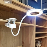 YAGE 18650 LED Touch On/off Switch 3 Modes Clip Desk Lamp 7000K Eye Protection Desk Light Dimmer Rechargeable USB Led Table Lamp
