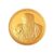 P.C Chandra Jewellers 24KT 999 Yellow Gold Guru Nanak-Inscribed Foil Coin – 0.3 Gram – Offer World