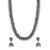 Yellow Chimes Ethnic German Silver Oxidised Long Choker Necklace Set with Earrings Traditional Jewellery Set for Women and Girls – Offer World