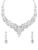 Yellow Chimes Jewellery Set for Women and Girls Fashion White Crystal Jewellery Set for Women | Silver Toned Crystal Choker Necklace Set | Birthday Gift for Girls & Women – Offer World