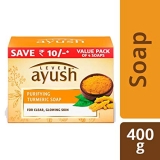 Lever Ayush Purifying Turmeric Soap 100 gm (Pack of 4)