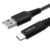 Ambrane Type C Cable 3A Fast Charging 1M Braided Cable for Smartphones, Tablets, Laptops & other Type C devices, 480Mbps Data Sync, Quick Charge 3.0 (RCT 10, Black) – Offer World