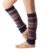 Alexvyan Blue Multicolor Stripe Long Warm Woolen Thigh High Knee High Leg Warmer Winter Fashion Knitted Warm Boot Thigh High Socks Boot Cuffs for Women Girls. – Offer World