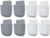 Sounce 8 Piece Wall Mounted Storage Box Remote Indoor Storage Organizer Case for Air Conditioner & TV Remote Mobile Phone Plug Holder Stand Rack Phone Charger Plug Holder (Pack of 8)- White & Grey – Offer World