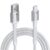 Portronics Konnect X 3A Unbreakable Nylon Braided USB to Type C Fast Charging Cable 2M Long, Supports All Type C Smartphones and Devices(White) – Offer World