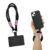 GadgetBite Phone Lanyard for iPhone Sling Hanging Chain Wrist Rope Multipurpose Hand Wrist Strap Cord Universal Anti-lost lanyard for mobile Secure and Stylish – Black and Baby Pink – Offer World