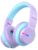 iClever Girls Headphones, Kids Wireless Headphones with 74/85/94dB Volume Limited Over Ear, 40H Playtime, Bluetooth 5.0, Kids Headphones with Mic for School/Tablet/PC/Airplane, Purple – Offer World