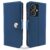 Pikkme Redmi 13C 5G Flip Cover Leather Finish | Inside TPU with Card Pockets | Wallet Stand and Shock Proof | Complete Protection Button Flip Case (Blue) – Offer World