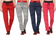 Track Pant For Girls (Multicolor, Pack of 4)