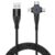 Dubstep Blaze Trinity 50W 3 in 1 USB Type C Cable 1 m USB-A to Type-C + MicroUSB + Type-L Fast Charge Cable (Compatible with Mobile, Tablet, Laptop, Black, One Cable) – Offer World