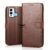 SHINESTAR Infinix Hot 12 Play Flip Back Cover | PU Leather Flip Cover Wallet Case with TPU Silicone Case Back Cover for Infinix Hot 12 Play – (Classic Brown) – Offer World