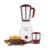 Akasuki A2J ISI Certified Juicer Mixer Grinder | Powerfull 500 Watt Copper Motor with 2 Year Warranty | 2 Jars for Smoothies, Milk Shakes, Juices and Chutney, Dry Grinding, etc (Red) – Offer World