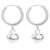 DHRUVS COLLECTION 925 Pure Sterling Silver Earrings | Bali With Heart Charms For Women & Girls – Offer World