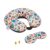 amazon basics Memory Foam Travel Neck Pillow with Eye Mask and Ear Plugs Combo, Unisex, U-Shaped, Happy Holidays, Multicolor – Offer World