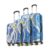 Skybags ABS Stroke Hard Spinner Luggage Set of 3 (55+65+75 Cm)|Printed Spinner Luggage Trolley with 8 Wheels and in-Built Combination Lock|Unisex – Blue & White, Small, Medium, Large – Offer World