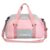 Storite Nylon 46 Cm Multi Purpose Travel Duffle Bag With Dry And Wet Separate Pocket, Lightweight Waterproof Backpack Carry Luggage Bag With Shoe Compartment (Pinkgrey, 46X27X24 Cm), 25 Centimeters – Offer World