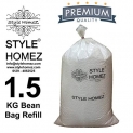 1.5 Kg High Quality Polyurethane Bean Bag Refill Beans by Style Homez