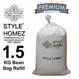 1.5 Kg High Quality Polyurethane Bean Bag Refill Beans by Style Homez