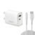 URBN 20W QCPD Dual Wall Adapter with USB Type C Cable | Ultra Compact | Made for iPhone, iPads, AirPods & Android | Multiprotocol Fast Charge | BIS Certified | Made in India – Offer World