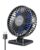 Gaiatop Small Desk Fan, Portable 3 Speeds Wind Desktop Table Cooling Fan in Single Button, Adjustment Mini Personal Fan for Home Desktop Office Car Outdoor (Black Blue) – Offer World