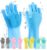 HUSB® Gloves Magic Silicone Dish Washing Gloves, Silicon Cleaning Gloves, Silicon Hand Gloves for Kitchen Dishwashing and Pet Grooming, Great for Washing Dish, Car, Bathroom (Multicolour, 1 Pair) – Offer World