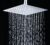 SBD Ultra Thin Square Overhead Rain Shower 6 X 6 Inch, Steel Grade 304 – Offer World