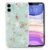 Enflamo Soft TPU 3D Relief Flower Printed Phone Case Back Cover for iPhone 11 (White, Mix Lilies) – Offer World