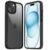 Czartech Native Back Cover for iPhone 15 Clear case (TPU + Tough Polycarbonate Back I 6 ft Drop Protection Tested I Black – Transparent I No Yellowing) – Offer World