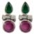 Handicraft Fashion Point Multicolour 92.5 Sterling Silver Drop Earrings for Girls and women – Offer World