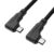 Ambrane 60W Type C to Type C Fast Charging Cable, L Shape for Easy Holding, PD Technology, 480Mbps Data Sync for Smartphones, Laptops & Other Type C Devices, 1.2m (ABTTLS-12 Black) – Offer World