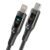 Ambrane Type-C to Lightning iPhone Cable, 22.5W Fast Charging, 480Mbps Data Sync & Car AirPlay, LED Indicator, Compatible with iPhone 14/13/12/11/10/8/7/6/6, iPad, AirPods 1.2m (ABTL-12T, Black) – Offer World