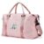 Storite Nylon 44 Cm Imported Travel Duffel Bag for Women, Sports Gym Tote Style Travel Overnight bag with wet pocket Waterproof Luggage Bag (Pink,44x14x32cm) – Offer World