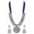 Shining Diva Fashion Latest Oxidised Silver Tribal Cotton Thread Antique Necklace Jewellery Set for Women – Offer World