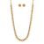 I Jewels 18K Gold Plated Traditional South Indian Stylish Long Necklace With Earrings For Women & Girls (MC042) – Offer World