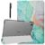 ProElite Cover for Samsung Galaxy Tab A9 Plus 11 inch Case Cover, Smart Flip Case Cover for Samsung Galaxy Tab A9+ 11 inch Translucent Back with Stylus Pen, Marble Green – Offer World